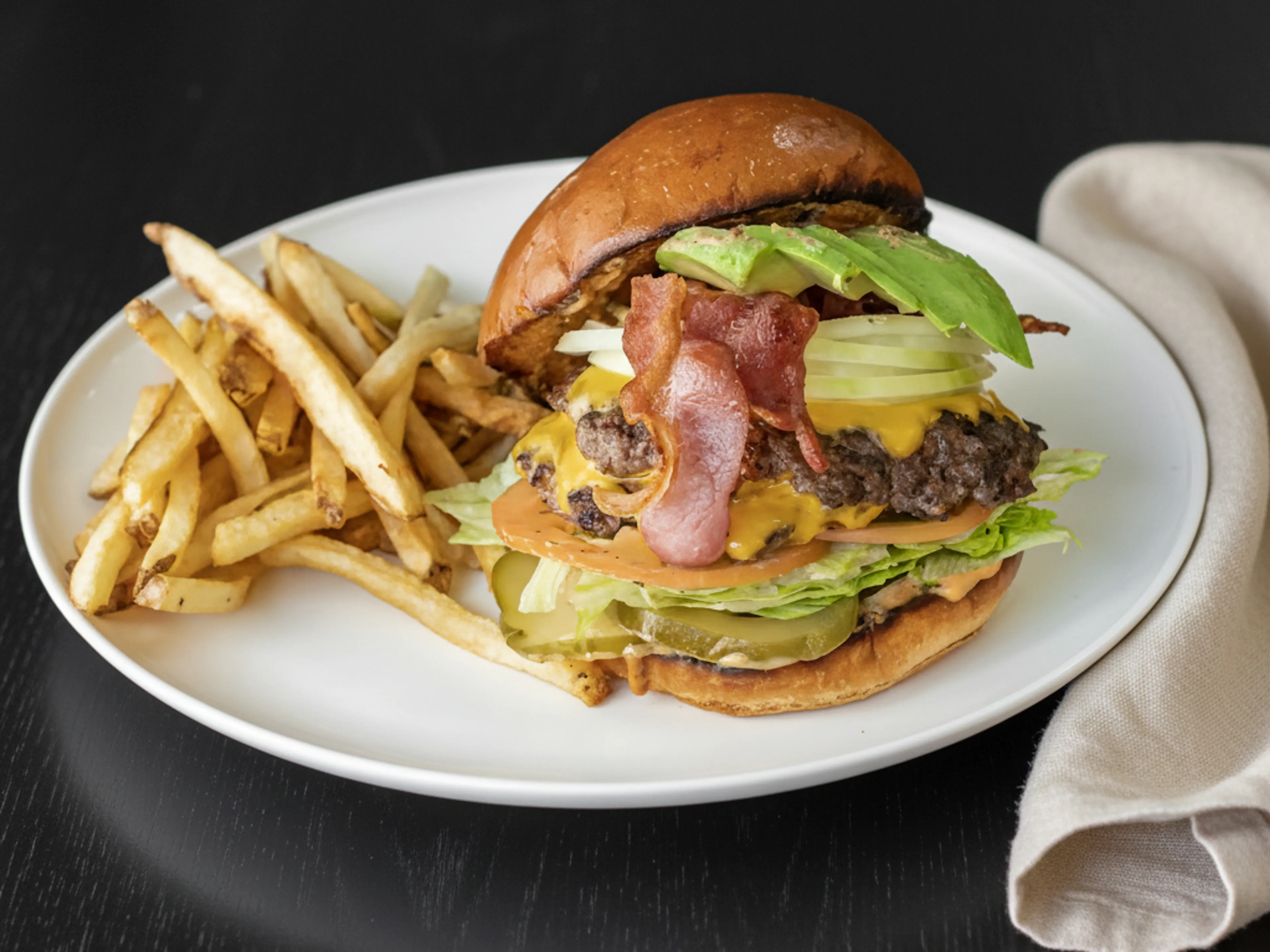 Fresh, Never Frozen Burgers & Fries